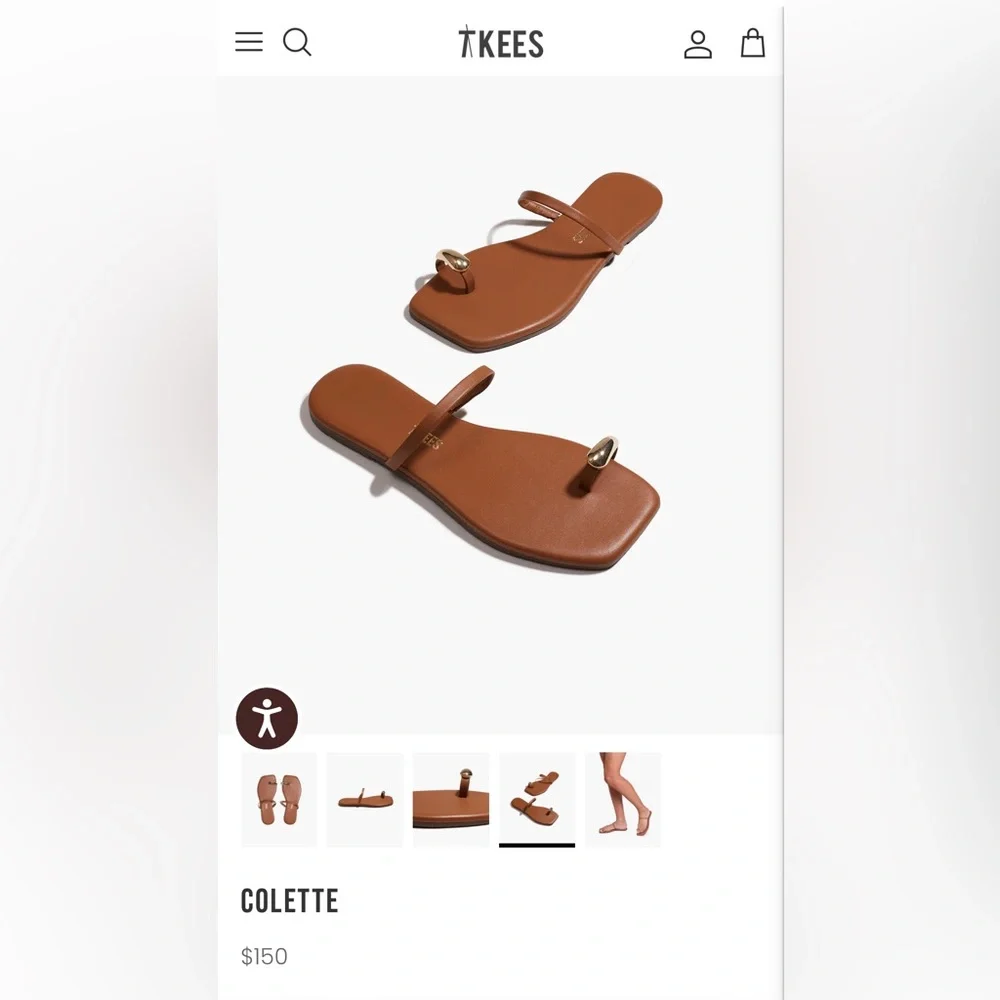 TKEES Colette sandal size 8 NWOT